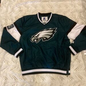 NWT Starter Eagles Pullover Jacket